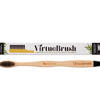 Adult Charcoal Soft bamboo toothbrush