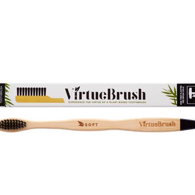 Adult Charcoal Medium bamboo toothbrush