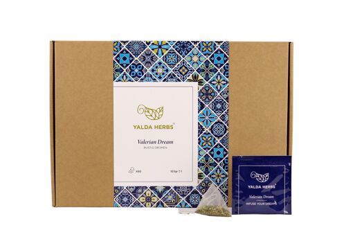 Yalda Herbs Pyramid Tea Bags XL Value Pack | 60 tea bags | Herbal tea | lavender and mint.- HORECA pack