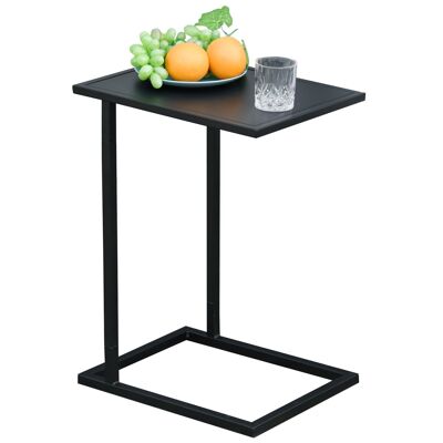 Tavolino tavolino tavolino piedistallo interno esterno metallo epossidico nero