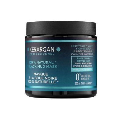 Kerargan - Maschera rivitalizzante al fango nero - 500ml