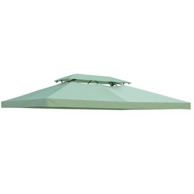 Lona de recambio para carpa cenador 3 x 4 m poliéster alta densidad 180 g/m² verde