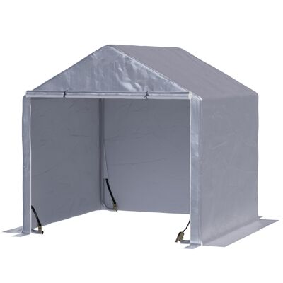 Outdoor storage garden shed in gray UV-resistant PE dim. 2L x 2W x 2H m