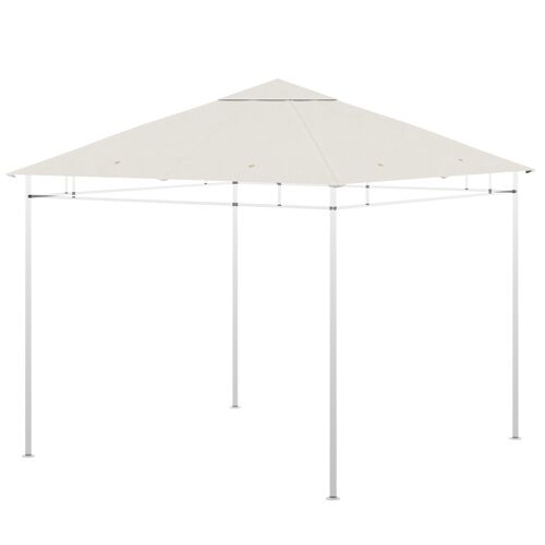 Toile de rechange pour pavillon tonnelle tente 3 x 3 m polyester haute densité 180 g/m² revêtement PA anti-UV crème