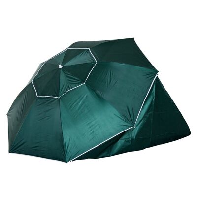 Parasol sun shelter ?2.1 x 2.22H cm UPF 50 protection + carrying bag supplied dark green