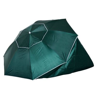 Parasol abri solaire ?2,1 x 2,22H cm protection UPF 50 +  sac transport fourni vert foncé