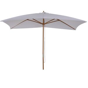 Parasol droit rectangulaire de jardin grande taille dim. 3L x 2l x 2,5H m