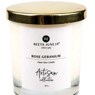 Buy Rose Geranium Room Candle - Natural Plant Wax Candle