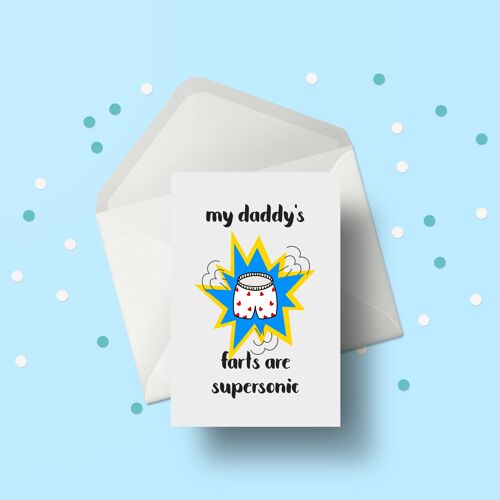 Illustrated my Daddy's farts card
