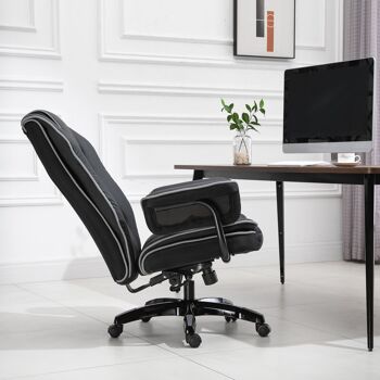 Vinsetto Fauteuil de bureau gamer ergonomique grand confort - 66,5L x 55l x 123-129H cm - noir 4