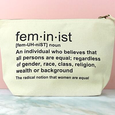 Feminist definition makeup bag