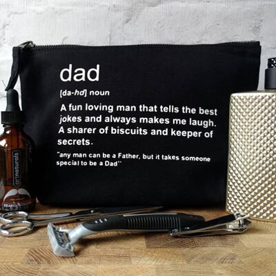 Dad definition zipper pouch bag