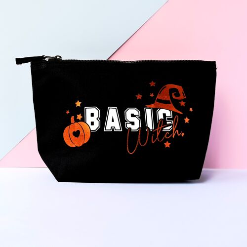 Basic witch zipper pouch bag