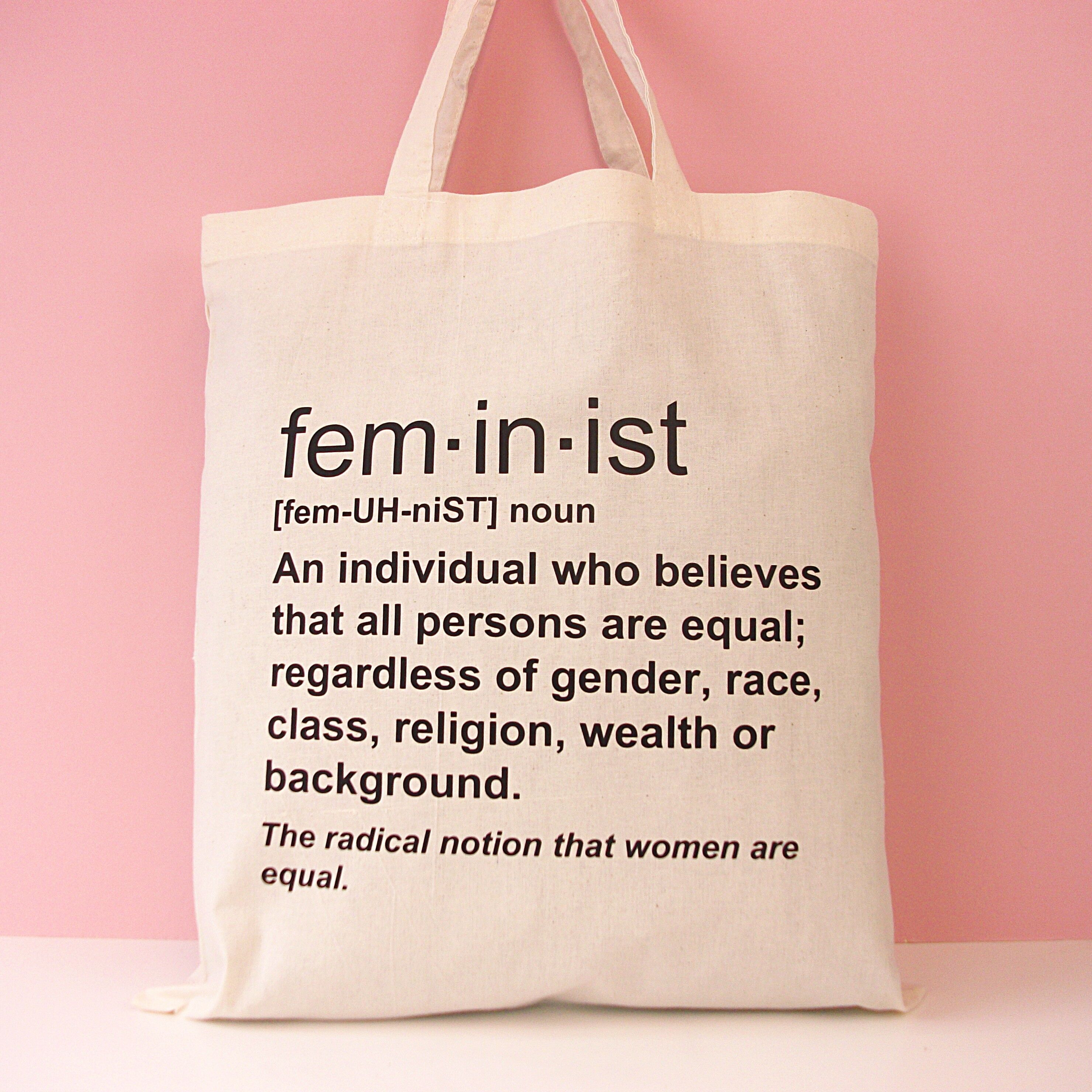 Bolsa discount tela feminista