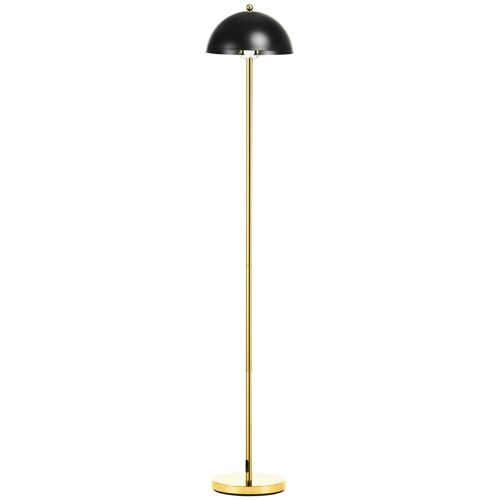 Lampadaire design néo-rétro coupole max. 40 W métal doré noir