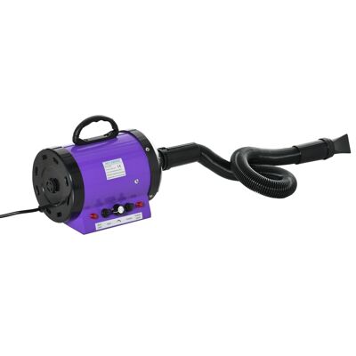 Secador de Pelo Secador de Pelo Aseo Profesional para Perros Gatos Mascotas 2800W Temperatura + Velocidad Ajustable Fucsia Rosa Negro