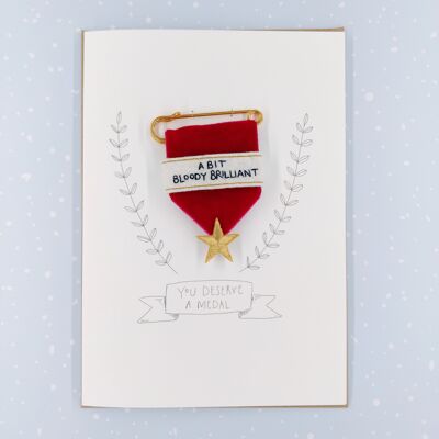 Medalla bordada - un poco brillante con sangre
