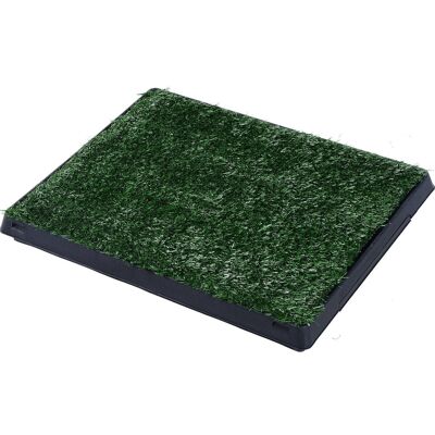 Artificial Grass Dog Litter Portable Lawn Toilet Waste Drawer 63L x 51W x 6H cm Black Green
