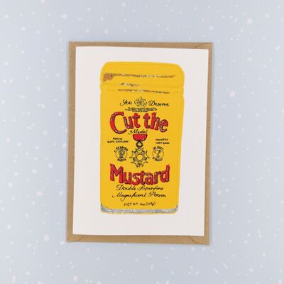 Cut the Mustard greetings card