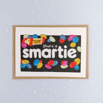 Smartie-Grußkarte