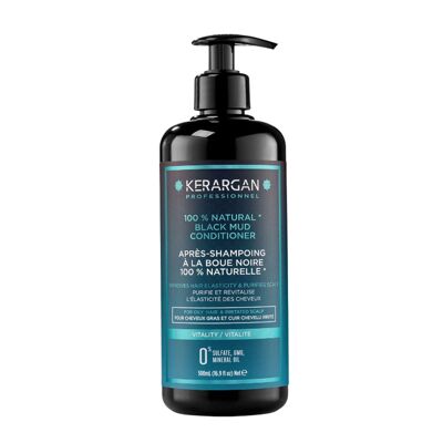 Kerargan - Après-Shampoing Revitalisant à la Boue Noire - 500ml