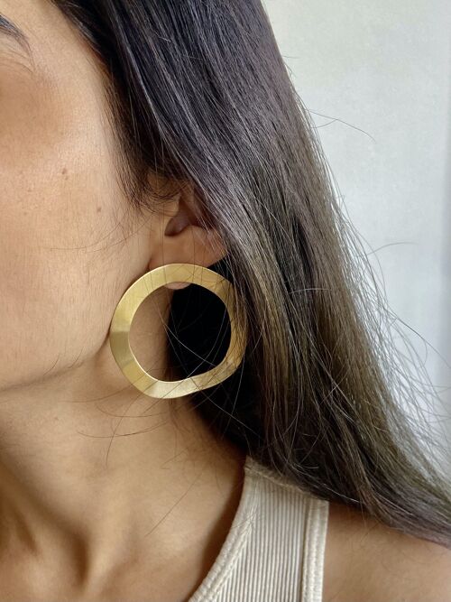 Hammered Statement Earrings