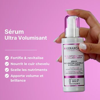 Kerargan - Sérum Volumisant à la Biotine & Collagène - 100ml 3