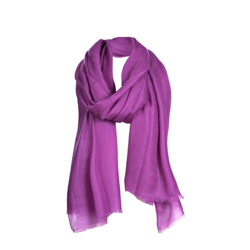 Purple Lela Cashmere Shawl