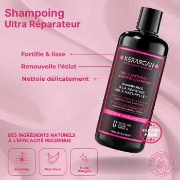 Kerargan - Duo Shampoing & Après-shampoing à la Kératine - 2x500ml 3