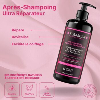 Kerargan - Duo Shampoing & Après-shampoing à la Kératine - 2x500ml 4