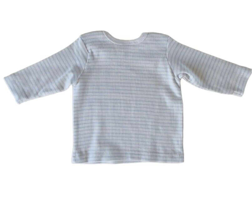 Maglia a maniche lunghe con righe blu/bianche