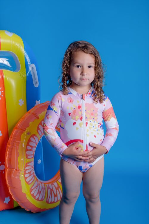 Maillot de bain une pièce fille "Little artist" anti UV UPF50+