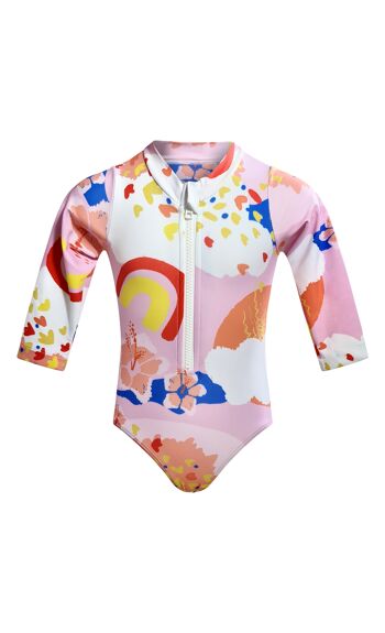 Maillot de bain une pièce fille "Little artist" anti UV UPF50+ 2