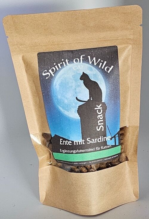 Spirit of Wild Cat Snack Ente mit Sardine 100g