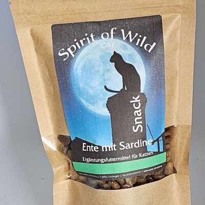 Spirit of Wild Cat Snack Anatra con Sardine 100g