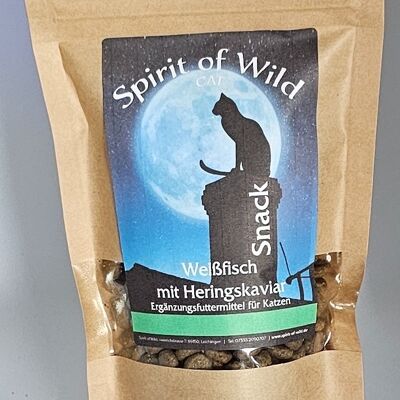 Spirit of Wild Cat Snack Weißfisch mit Heringskaviar 100g