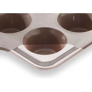 RigiFlex Plaque 12 muffins en silicone structure acier Mathon 3