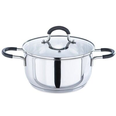 Rapid Cook stainless steel casserole with lid 20 cm 3.1 L Mathon