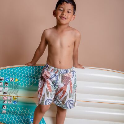 UV and Eco-friendly "Jungle" boy's swim shorts