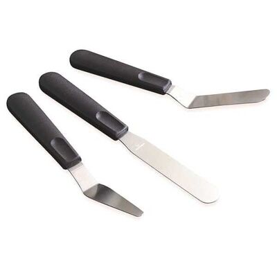 Set of 3 mini stainless steel spatulas Mathon