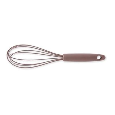 Non-scratch kitchen whisk in silicone 30 cm taupe Mathon