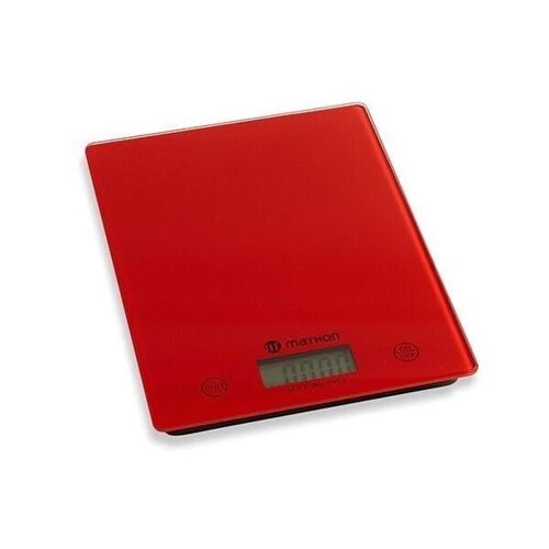 Balance de cuisine digitale rouge 5 kg Mathon