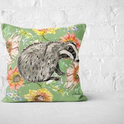 Cottage Floral Badger Cushion