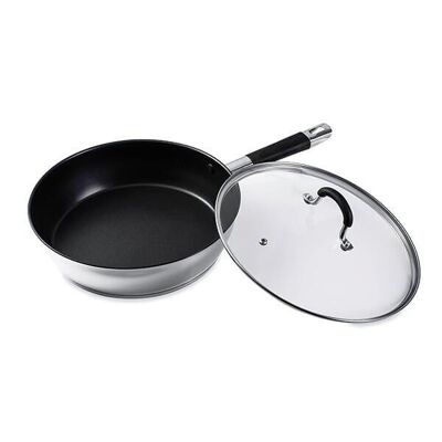 Mathon Rapid Cook stainless steel non-stick sauté pan and lid 28 cm