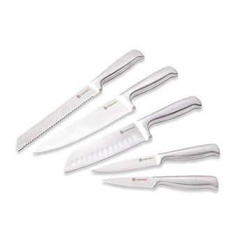 Set de 5 couteaux de cuisine en inox Mathon 4