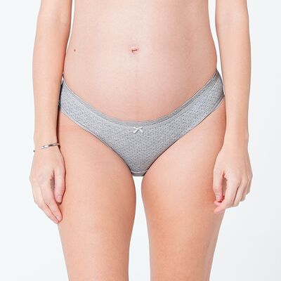 Basic Maternity Briefs With Polka Dots