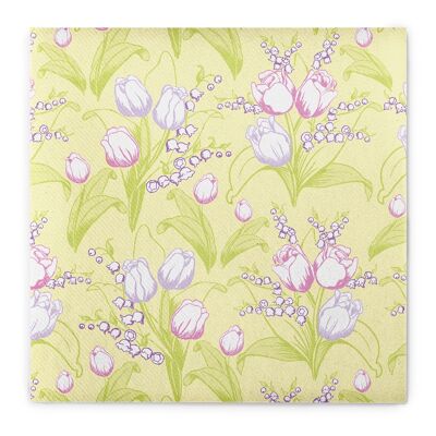 Serviette Conny en crème de Linclass® Airlaid 40 x 40 cm, 50 pièces