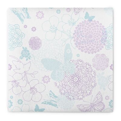 Napkin Luisa in mint purple from Linclass® Airlaid 40 x 40 cm, 50 pieces
