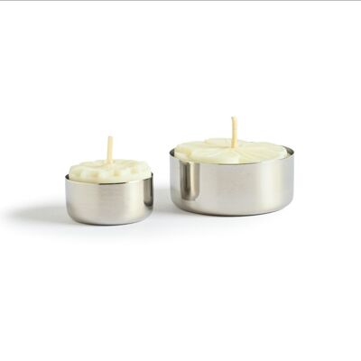 tea light holder - stainless steel