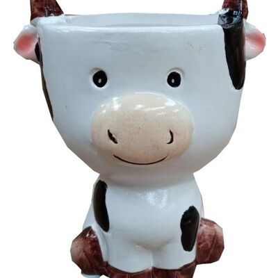 Ceramic cow pot 11cm